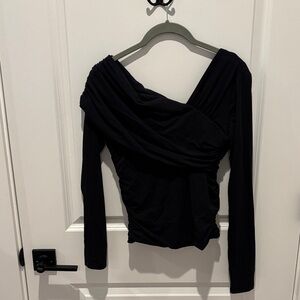 Abercrombie women’s asymmetrical wrap top medium